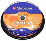 DVD-R VERBATIM PACK 10 UNIDADES